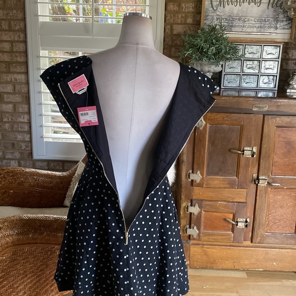 KATE SPADE New York DOT COTTON FIORELLA DRESS 12 NEW - Picture 7 of 11
